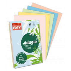 Paquete 500h papel 80gr a4 marfil palido adagio 156217 pack 5 unidades