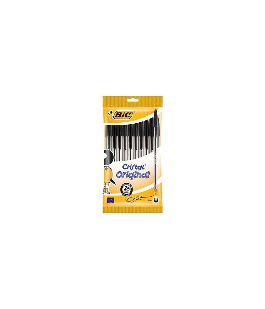 Bic 830864 bolígrafo negro medio 10 pieza(s)