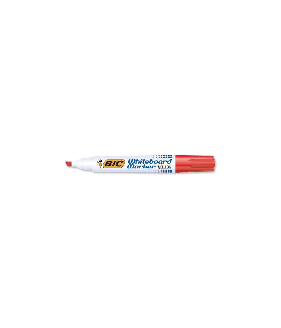 Marcador para pizarra blanca 1751 tinta a base de alcohol trazo 3-5,5mm. rojo velleda 904948 pack 12 unidades