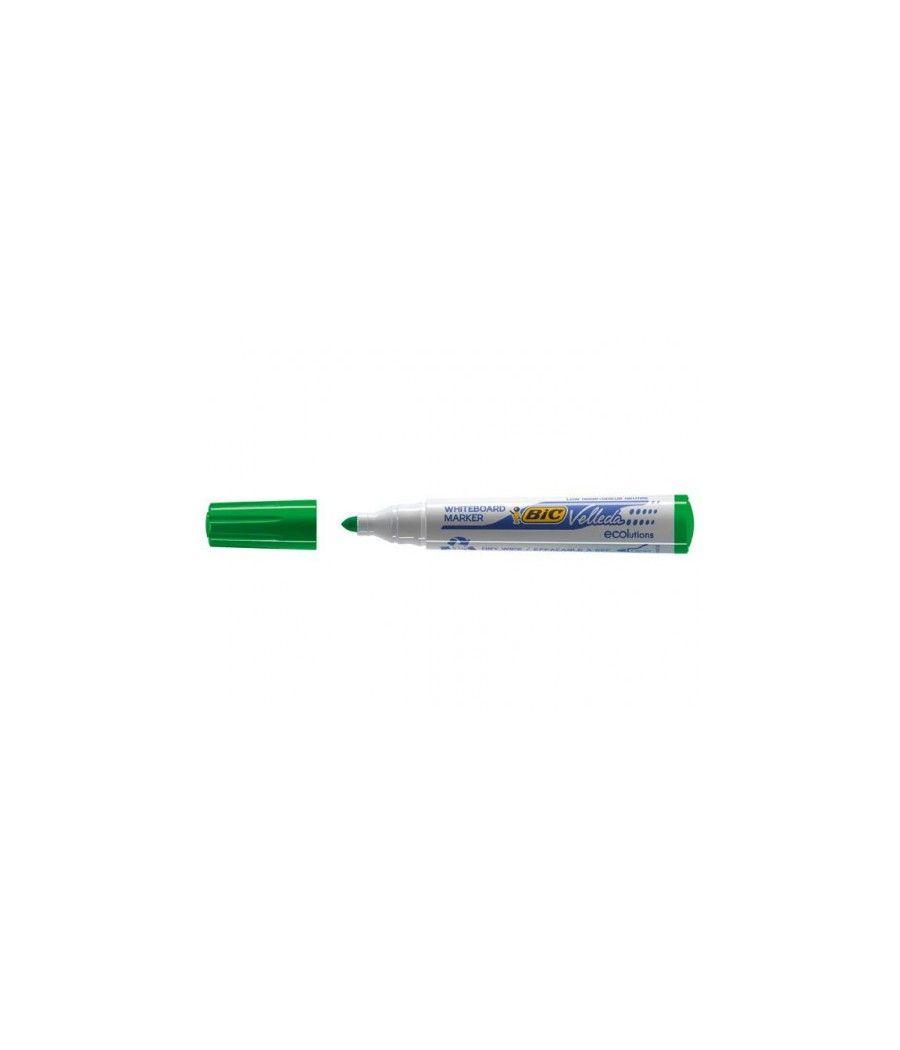 Marcador para pizarra blanca 1701 tinta a base de alcohol trazo 1,5mm. verde velleda 904940 pack 12 unidades
