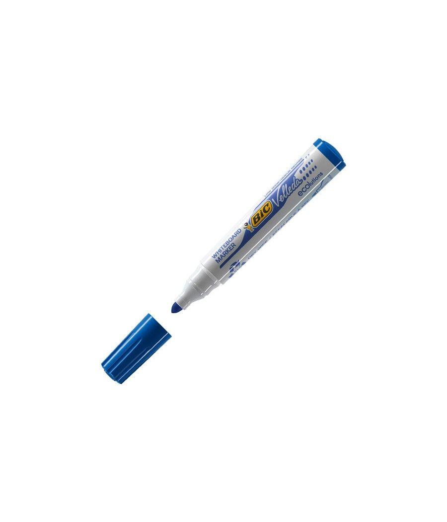 Marcador para pizarra blanca 1701 tinta a base de alcohol trazo 1,5mm. azul velleda 904938 pack 12 unidades