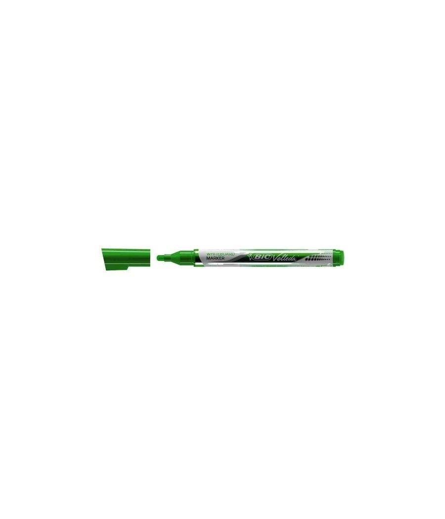 Marcador para pizarra blanca tinta liquida trazo 2mm. verde velleda 902090 pack 12 unidades