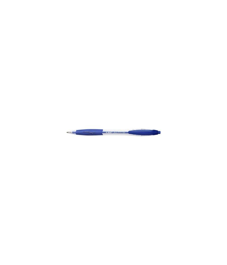 Boligrafo retractil trazo 0,4 mm. atlantis azul bic 887131 pack 12 unidades