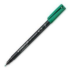 Marcador lumocolor permanente punta fina 0,6mm. verde staedtler 318-5 pack 10 unidades