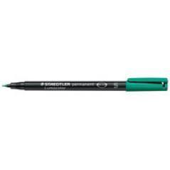 Marcador lumocolor permanente punta superfina 0,4mm. verde staedtler 313-5 pack 10 unidades