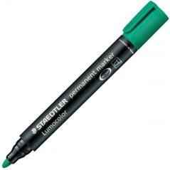 Marcador permanente lumocolor 352 trazo 2mm. verde staedtler 352-5 pack 10 unidades