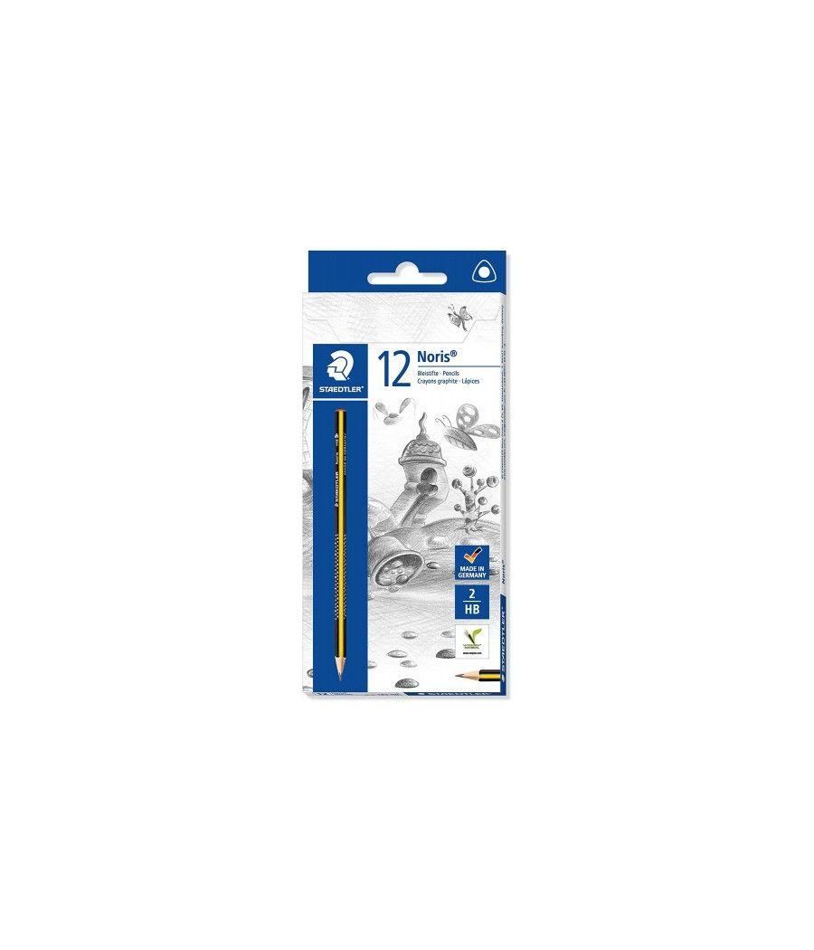 Lapiz triangular noris club mina 2mm. hb staedtler 183-hb pack 12 unidades