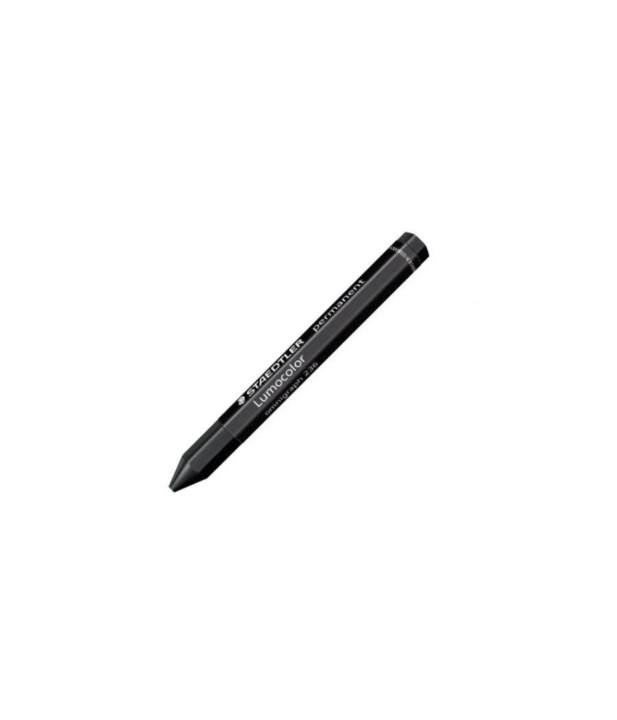 Lapiz cera permanente lumocolor omnigraph 12mm. negro staedtler 236-9 pack 12 unidades