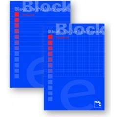 Bloc de examen 60 grs. a-4 (210x297mm.) 50 hojas cuadrícula 4x4 con margen pacsa 18705 pack 10 unidades