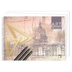 Cuaderno blocks dibujo art 140 grs. a3+ (460 x 325mm.) 20 hojas liso sin recuadro pacsa 18843 pack 5 unidades