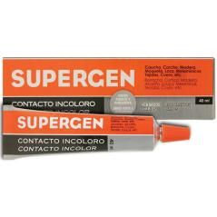 Adhesivo de contacto incoloro en tubo tipo clasico 40ml. supergen 62601-00000-04 pack 24 unidades