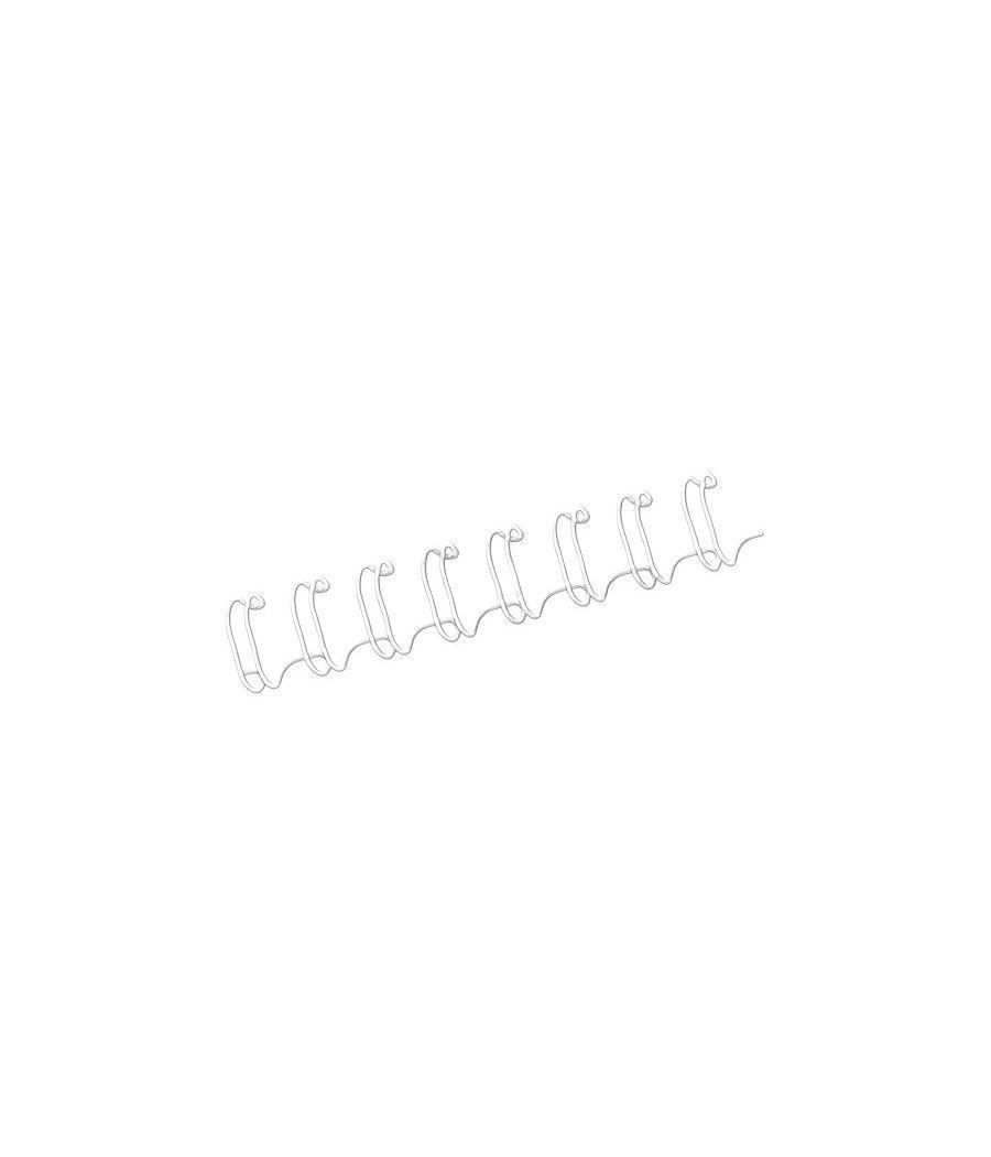 Pack 100 wires 8 mm. blanco fellowes 53258