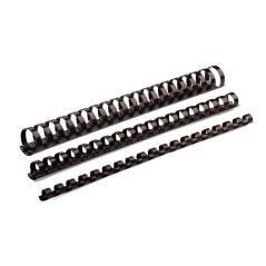 Pack 100 canutillos plastico 8 mm. negro fellowes 5345707