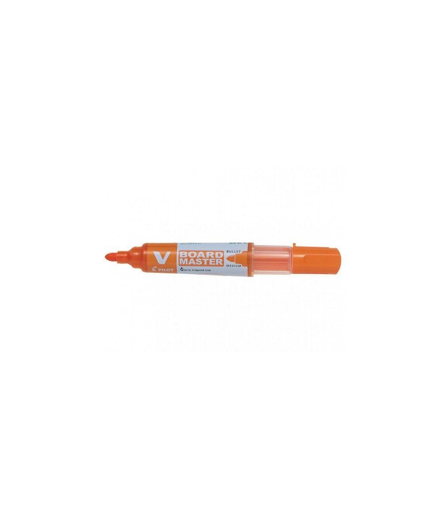 Rotulador pizarra vboard 1.8 punta fibra naranja pilot wbma-vbm-m-o-bg pack 10 unidades