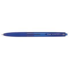 Pilot super grip g azul bolígrafo de punta retráctil con pulsador medio pack 12 unidades