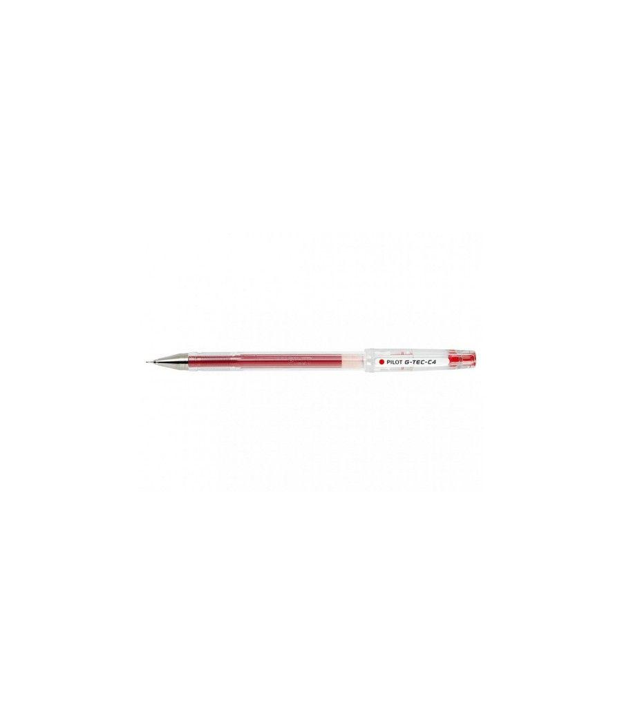 Boligrafo roller g-tec-c4 bk 0,3 mm rojo pilot bl-gc4-r pack 12 unidades