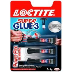 Adhesivo instantaneo super glue-3x1gr. monodosis power gel loctite 2640066 pack 12 unidades