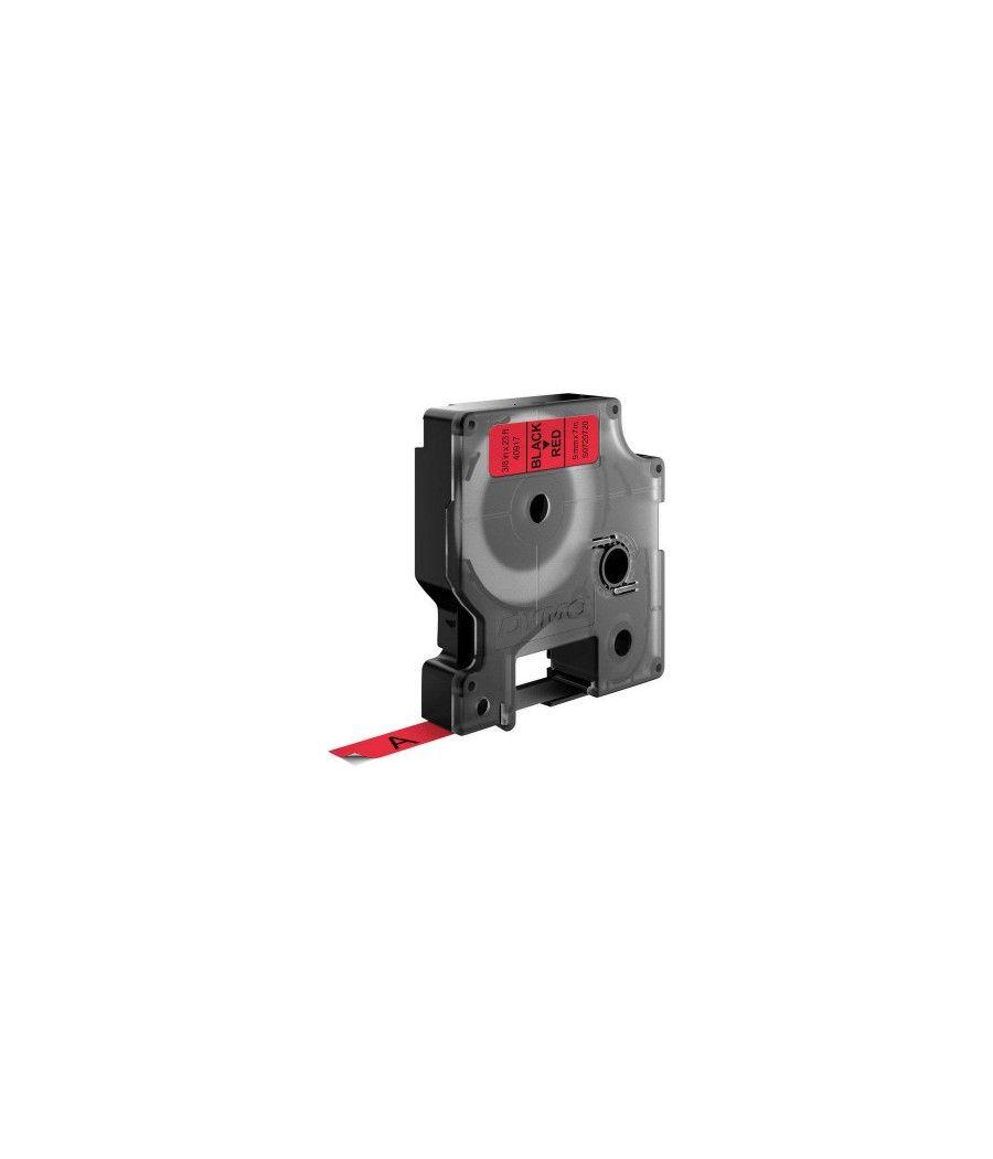 Cinta rotuladora d1 9mmx7m negro/rojo dymo s0720720