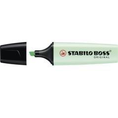 Marcador.fluorescente boss trazo 2/5mm. verde pastel stabilo 70/116 pack 10 unidades