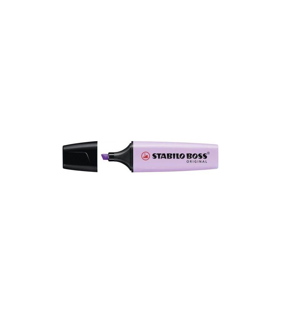 Marcador.fluorescente boss trazo 2/5mm. violeta pastel stabilo 70/155 pack 10 unidades