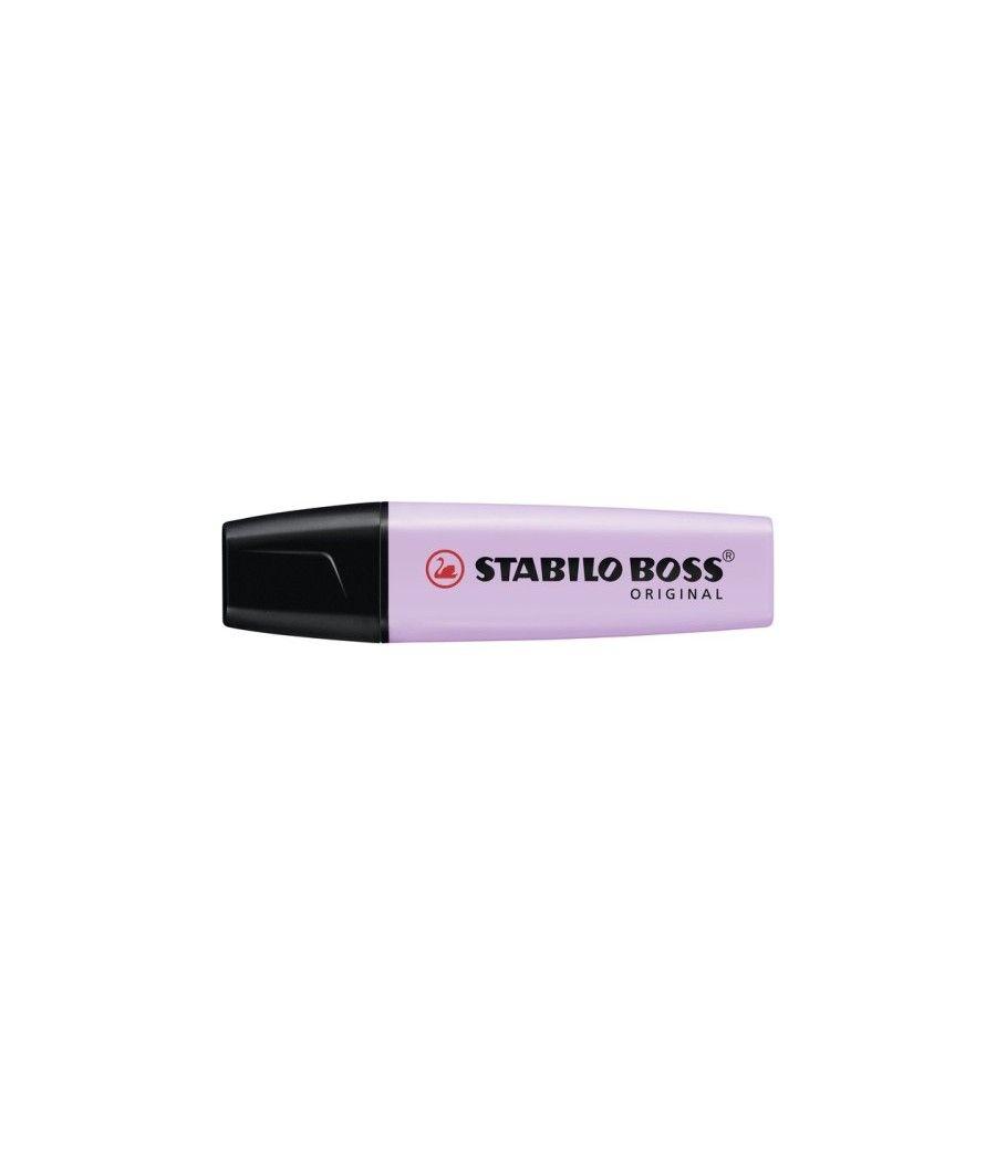 Marcador.fluorescente boss trazo 2/5mm. violeta pastel stabilo 70/155 pack 10 unidades