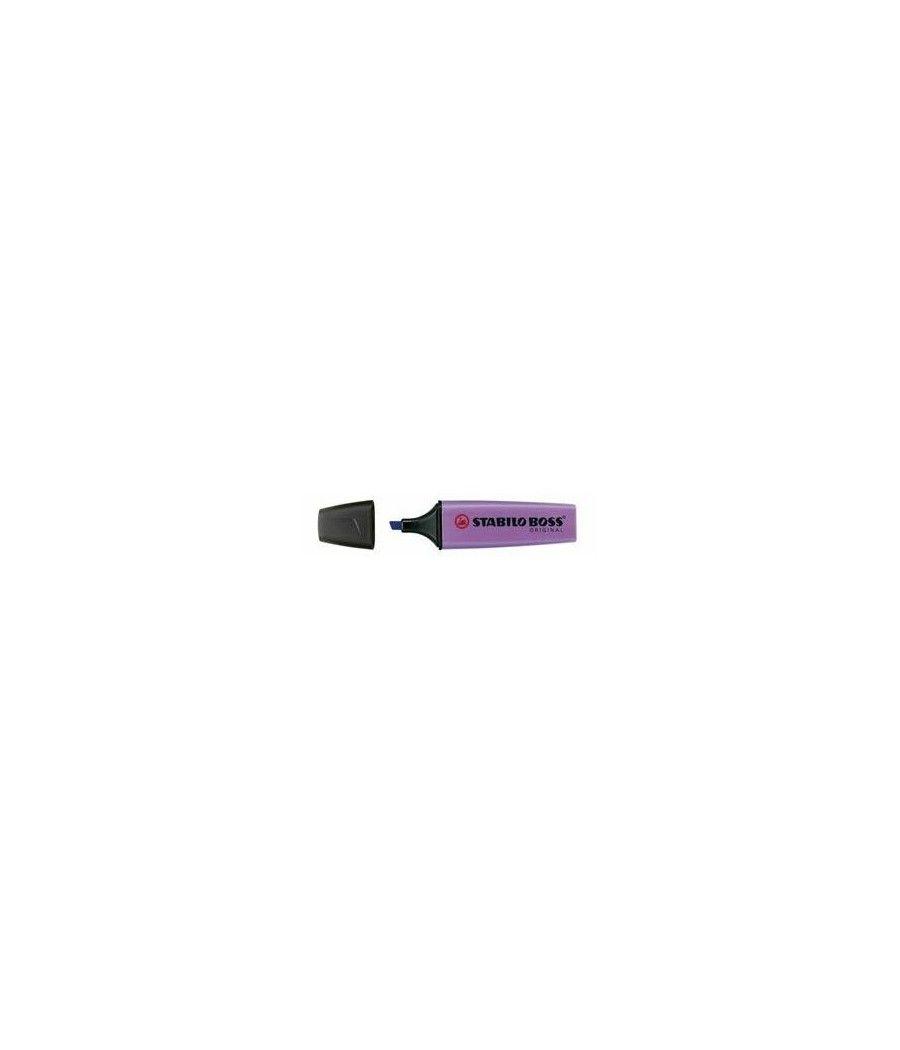 Marcador fluorescente boss original trazo 2/5mm. violeta stabilo 70/55 pack 10 unidades