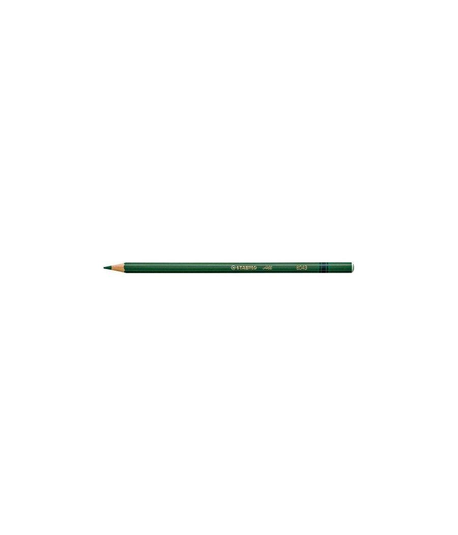 Lapiz modelo all acuarelable punta 3,3mm. color verde stabilo 8043 pack 12 unidades