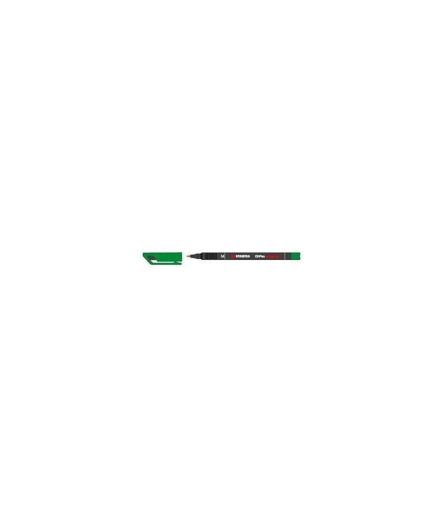 Marcador permanente punta media ohpen universal 1mm. verde stabilo 843/36 pack 10 unidades