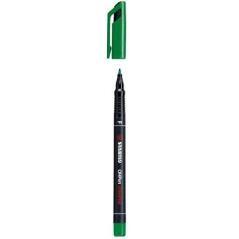 Marcador permanente punta fina ohpen universal 0,7mm. verde stabilo 842/36 pack 10 unidades