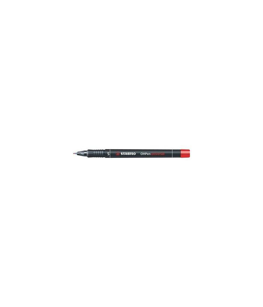 Marcador permanente punta superfina ohpen universal 0,4mm. rojo stabilo 841/40 pack 10 unidades