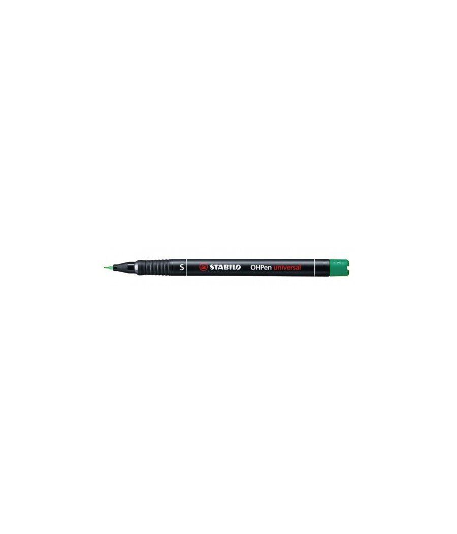 Marcador permanente punta superfina ohpen universal 0,4mm verde stabilo 841/36 pack 10 unidades