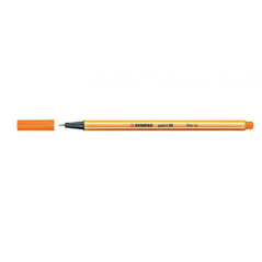 Rotulador punta fina point 88 0.4mm naranja stabilo 88/54 pack 10 unidades