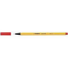 Rotulador punta fina point 88 0.4mm rojo stabilo 88/40 pack 10 unidades