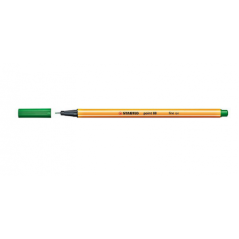 Rotulador punta fina point 88 0.4mm verde stabilo 88/36 pack 10 unidades