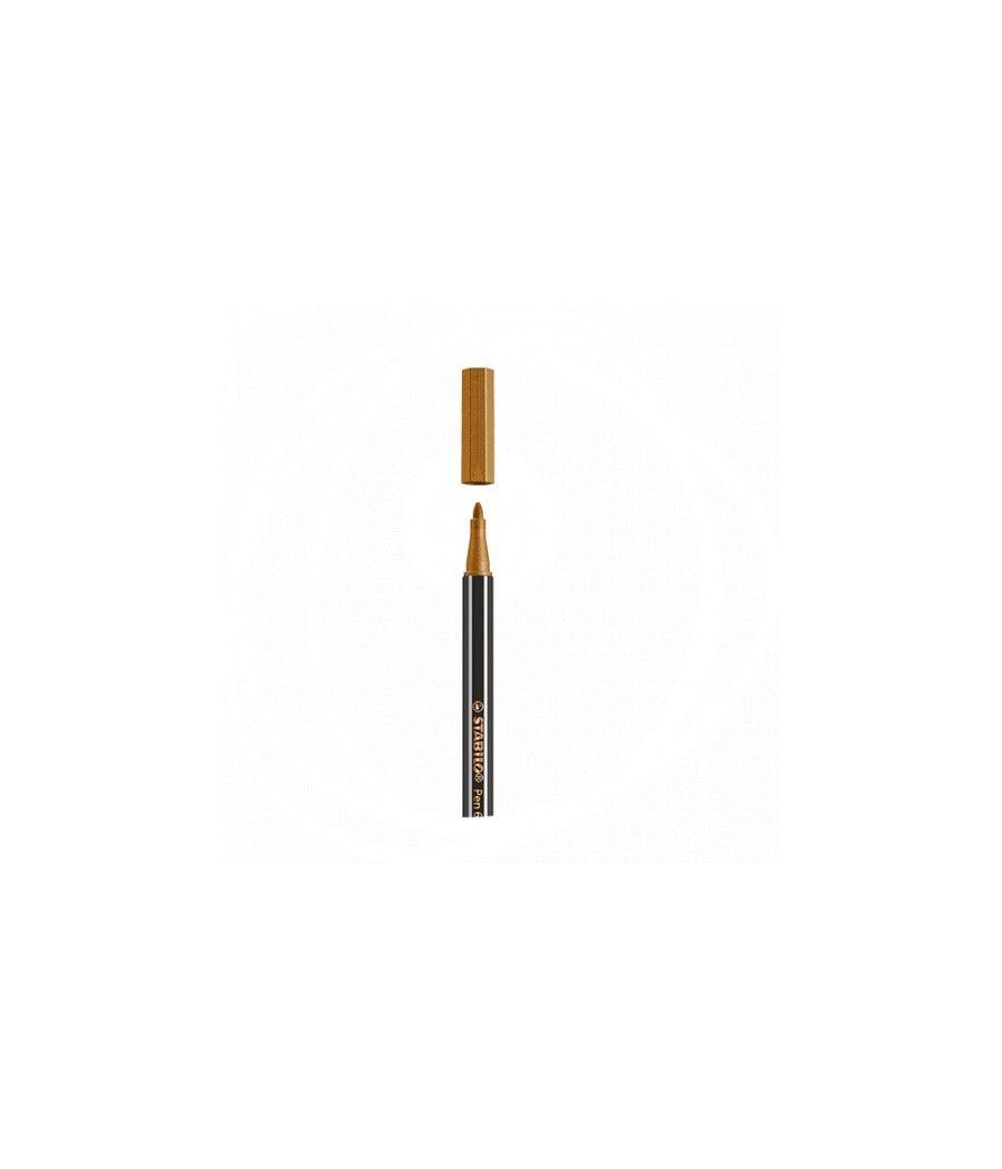 Rotulador acuarelable metal punta media 1,4mm. pen 68 cobre stabilo 68/820 pack 10 unidades