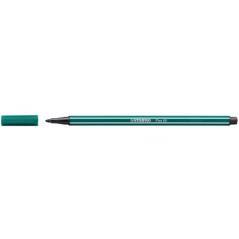 Rotulador punta fibra media 1mm. pen 68 verde turquesa stabilo 68/53 pack 10 unidades