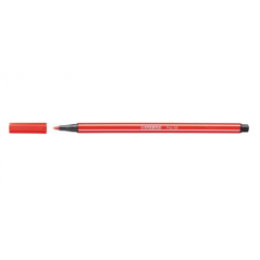 Rotulador punta fibra media 1mm. pen 68 rojo carmin stabilo 68/48 pack 10 unidades