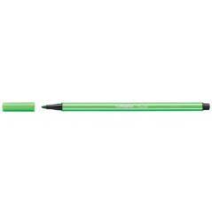 Rotulador punta fibra media 1mm. pen 68 verde hoja stabilo 68/43 pack 10 unidades