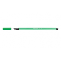 Rotulador punta fibra media 1mm. pen 68 verde stabilo 68/36 pack 10 unidades