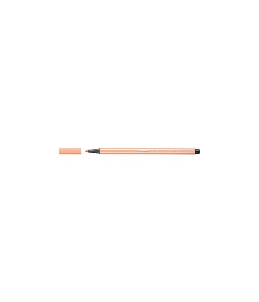 Rotulador punta fibra media 1mm. pen 68 carne claro stabilo 68/26 pack 10 unidades