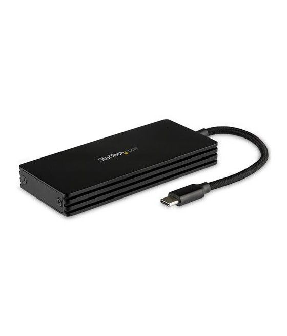 StarTech.com Caja USB 3.1 (10Gbps) USB-C para SSD M.2 SATA - Caja Externa Portátil para Disco USB Tipo C - de Aluminio - Imagen 