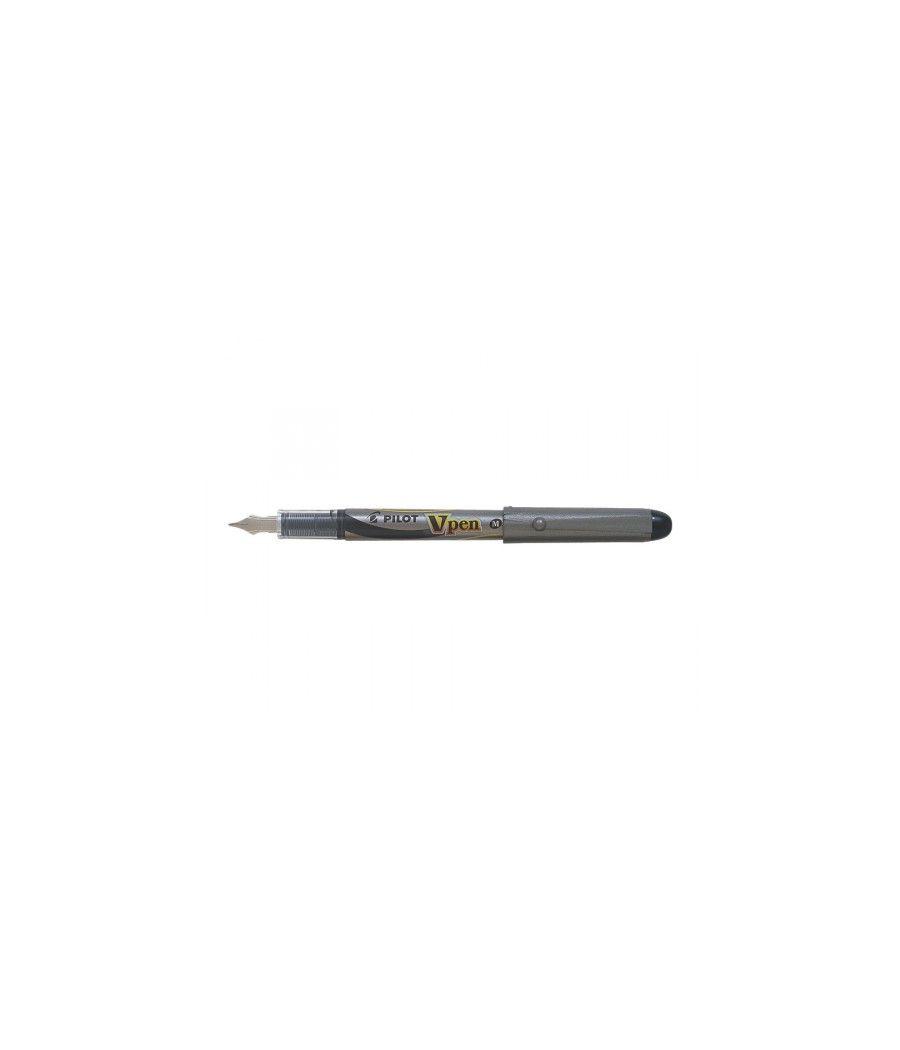 Pluma desechable vpen silver negro pilot svp-4m-b pack 12 unidades