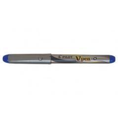 Pluma desechable vpen silver azul pilot svp-4m-l pack 12 unidades