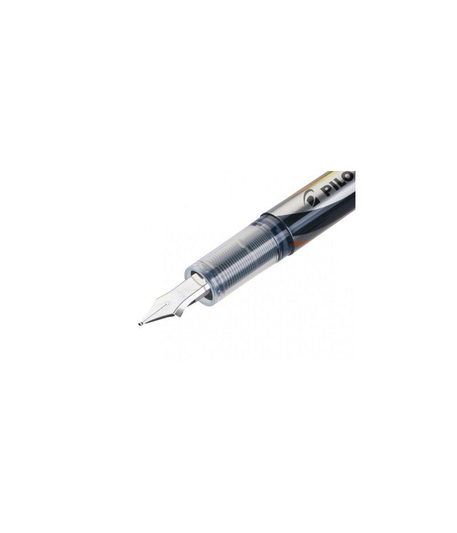 Pluma desechable vpen silver azul pilot svp-4m-l pack 12 unidades