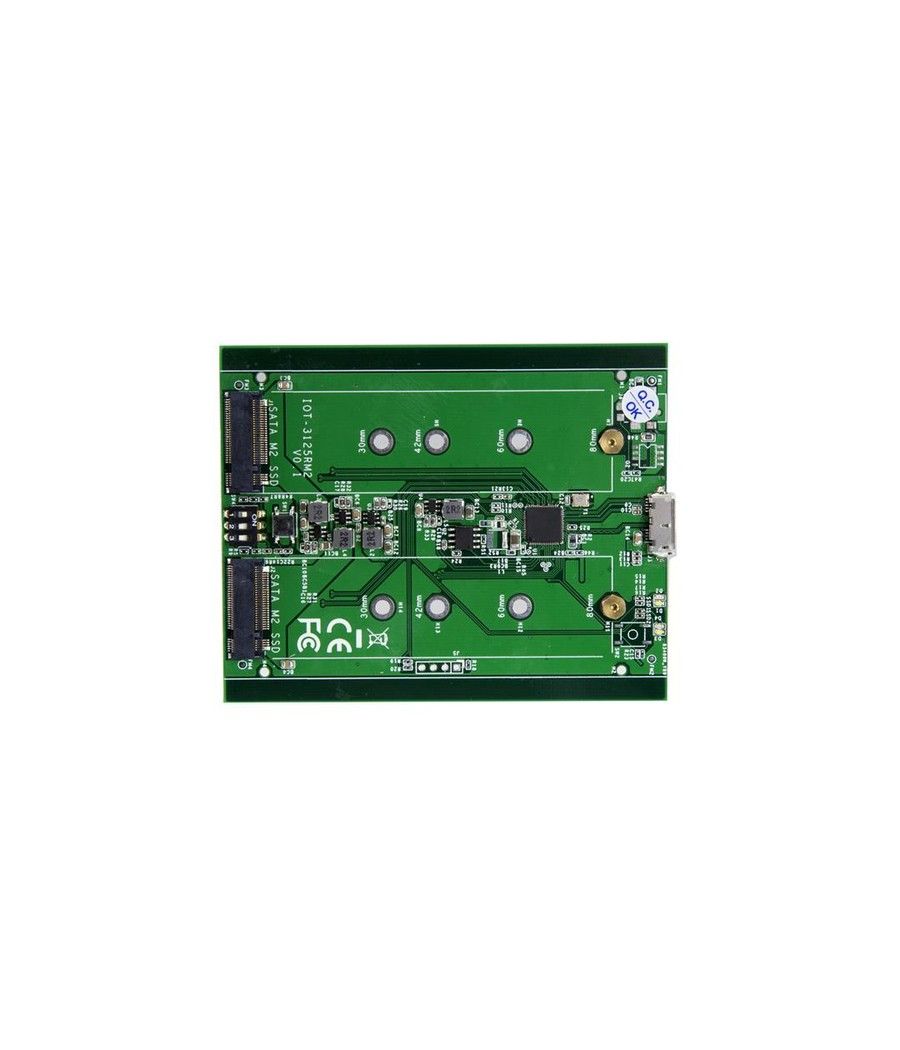 StarTech.com Caja de Dos Bahías M.2 NGFF - USB 3.1 (10Gbps) - RAID - Caja Externa USB-C y USB-A de Aluminio - Imagen 3