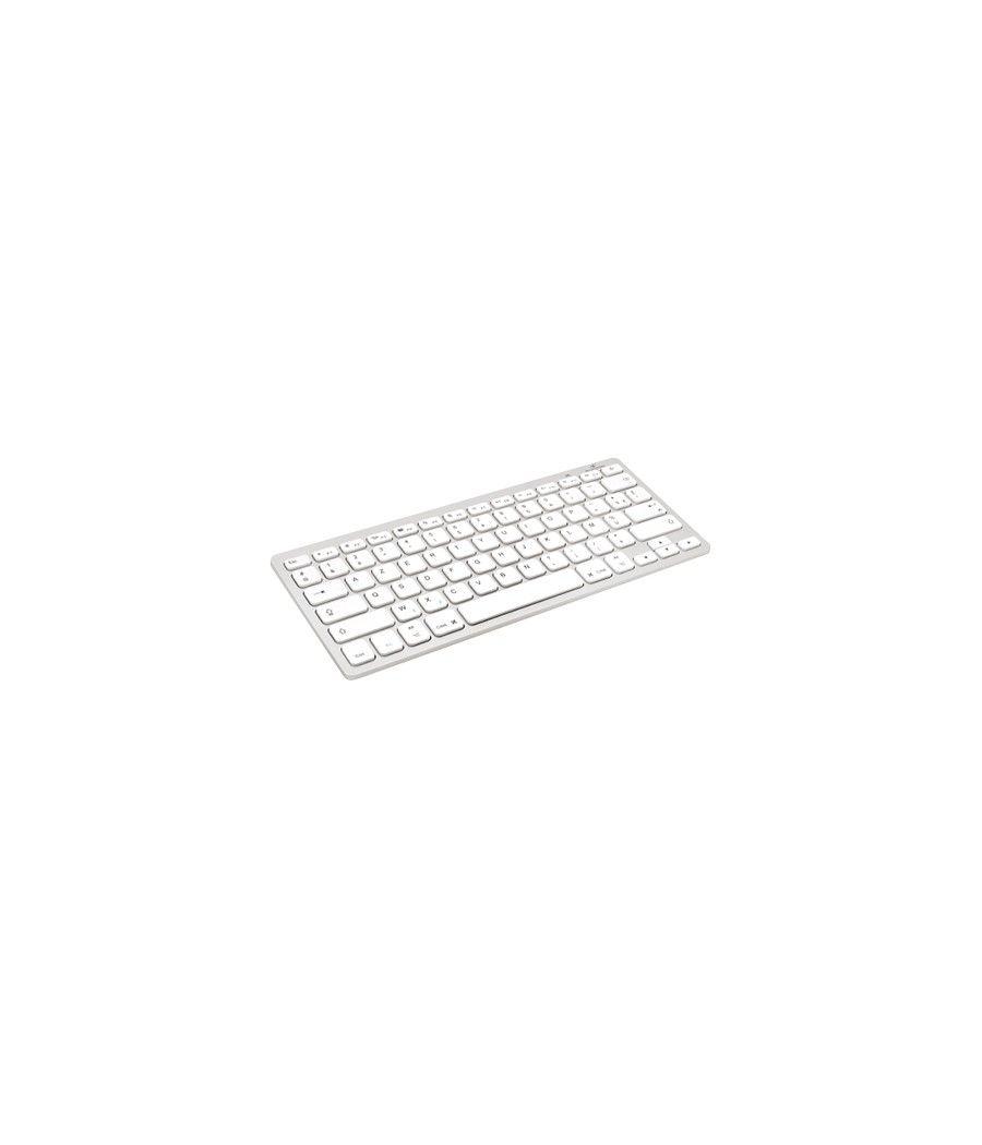 Bluestork bs-kb-micro/bt/sp teclado bluetooth qwerty español plata, blanco