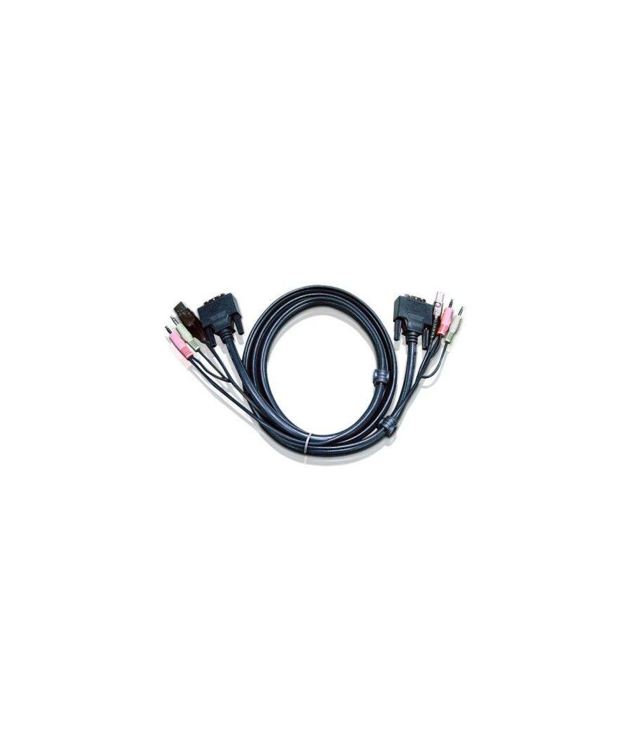 Aten cable kvm dvi-d single link usb de 3 m