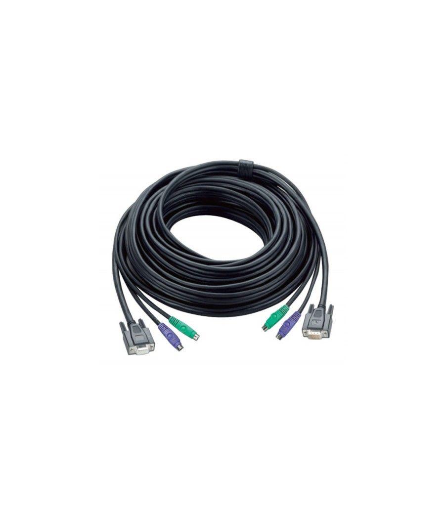 Aten 30ft ps/2 cable para video, teclado y ratón (kvm) negro 10 m
