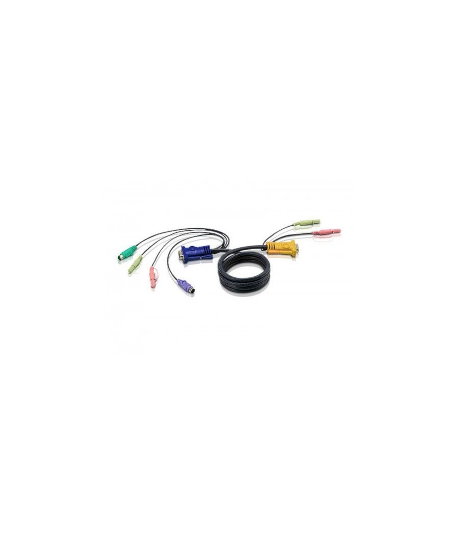 Aten 2l5303p cable para video, teclado y ratón (kvm) negro 3 m