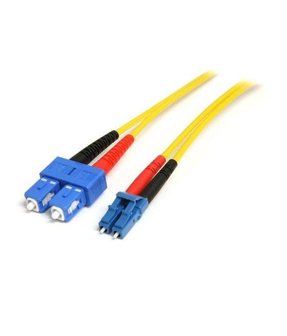 StarTech.com Cable Adaptador de Red de 1m Monomodo Dúplex Fibra Óptica LC-SC - Patch Duplex Modo Sencilla - Imagen 1